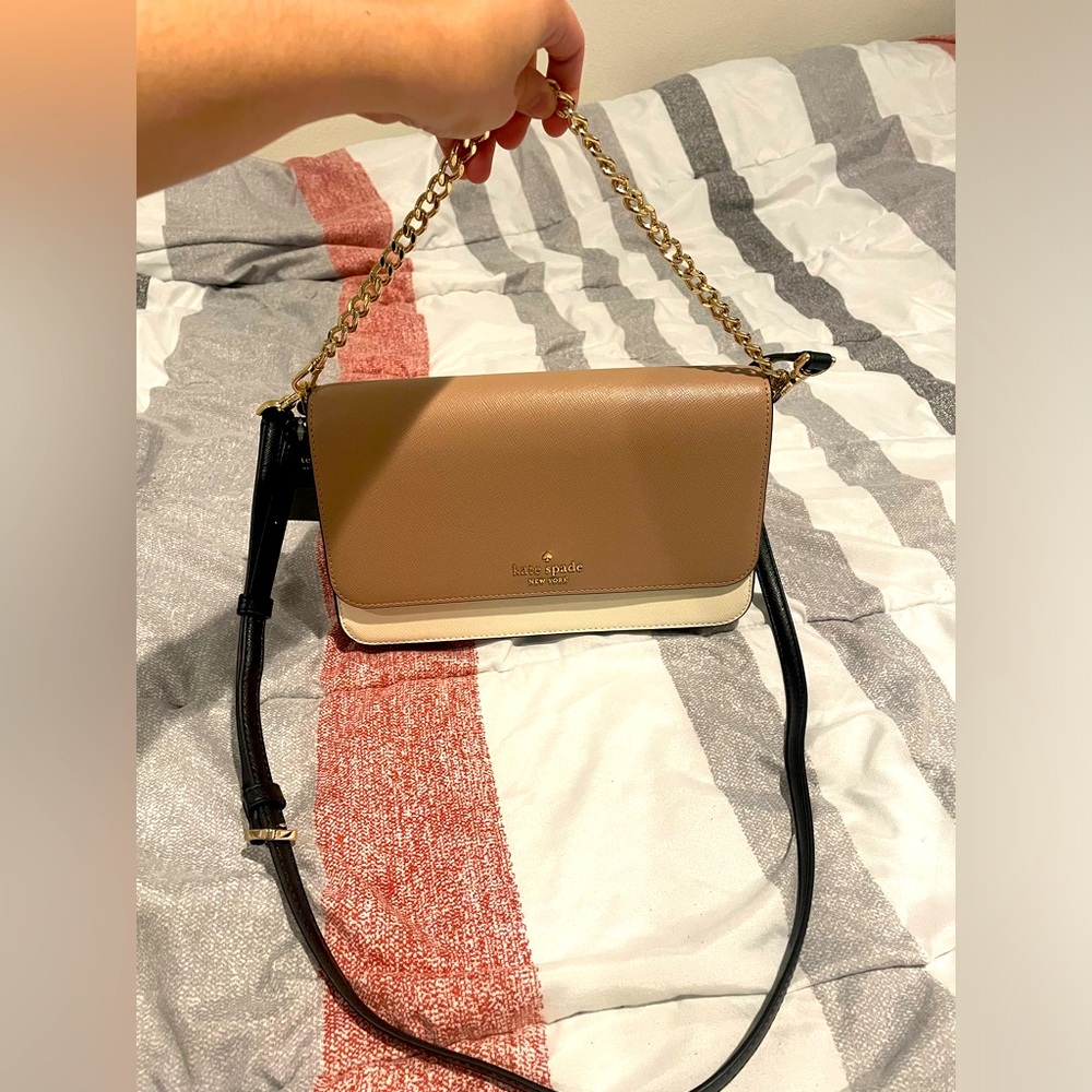 Kate Spade New York Madison Saffiano Leather Small Flap Crossbody Bag Purse